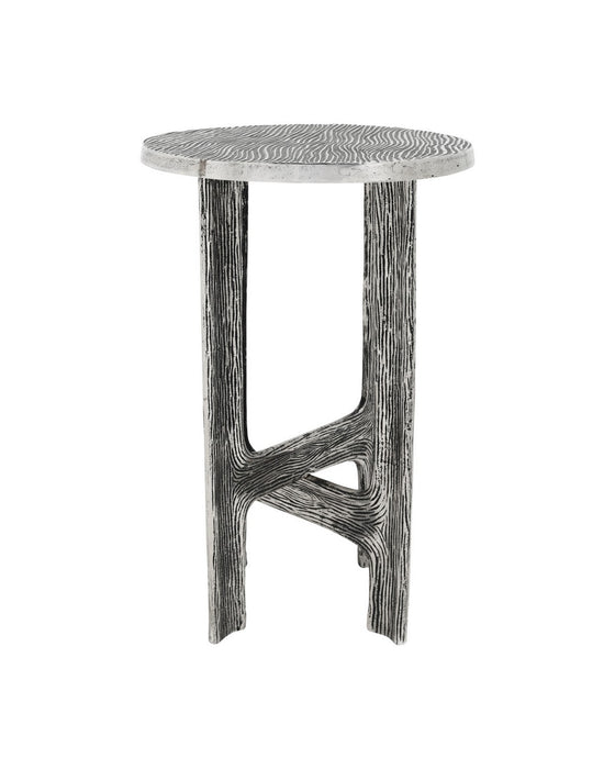 Currey and Company - 4000-0265 - Accent Table - Structure - Antique Nickel