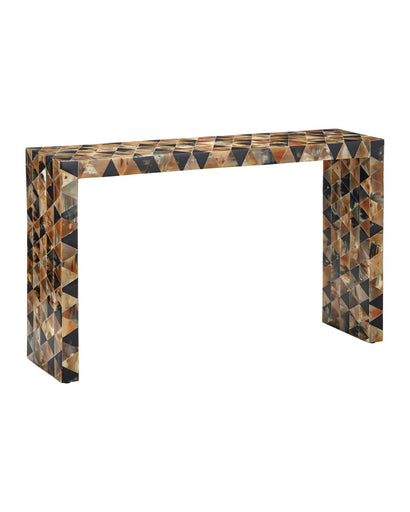 Brewster Console Table Natural Brown & Black