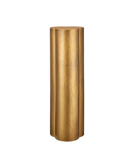 Currey and Company - 4000-0271 - Pedestal - Trebol - Antique Brass