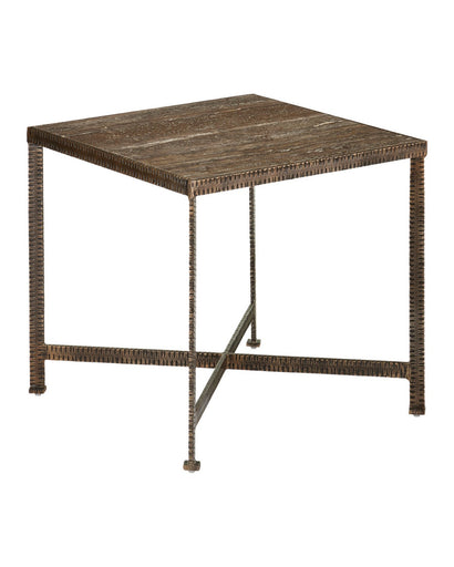 Ampleur Side Table Rustic Bronze / Natural