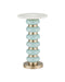 Currey and Company - 4000-0281 - Drinks Table - Lambent - Turquoise / Brushed Brass / Natural