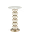 Currey and Company - 4000-0282 - Drinks Table - Lambent - Peach / Brushed Brass / Natural