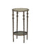 Currey and Company - 4000-0283 - Accent Table - Spalzato - Aged Brass / Antique Glass