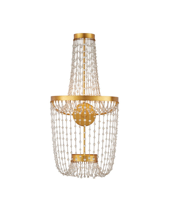 Currey and Company - 5000-0307 - LED Wall Sconce - Mademoiselle - Clear / Contemporary Gold Leaf / Contemporary Gold