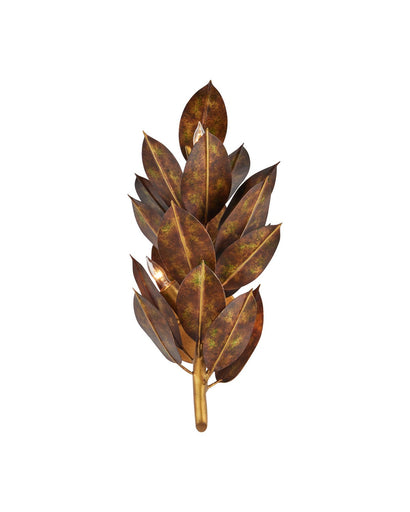 Weston Three Light Wall Sconce Magnolia Leaf