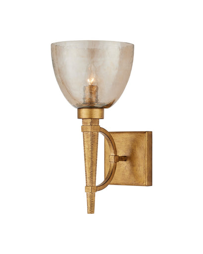 Glistero One Light Wall Sconce Copper Gold Luster / Mustard Gold