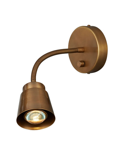 Wilbaux LED Wall Sconce Antique Brass