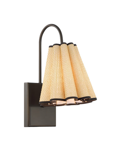 Blithe One Light Wall Sconce Natural / Dark Bronze