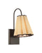 Currey and Company - 5000-0314 - One Light Wall Sconce - Blithe - Natural / Dark Bronze
