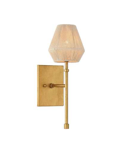 Francie LED Wall Sconce Antique Gold Leaf / Natural