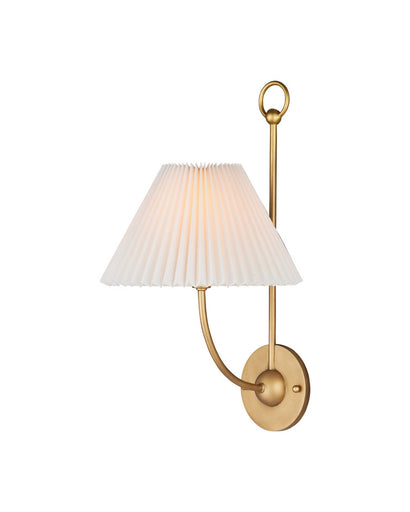 Cedric One Light Wall Sconce Brass