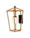 Currey and Company - 5500-0064 - One Light Wall Sconce - Denison - Natural / Midnight / Frosted White