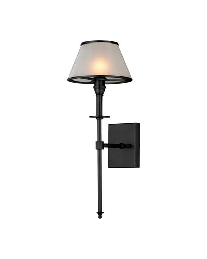 Ronaldo LED Wall Sconce Matte Black / Frosted