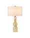 Currey and Company - 6000-1086 - One Light Table Lamp - Chawton - Marbleized Yellow
