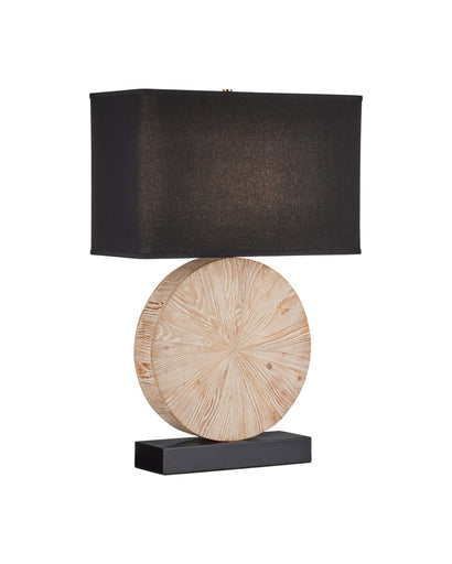 Pinion One Light Table Lamp Natural / Black