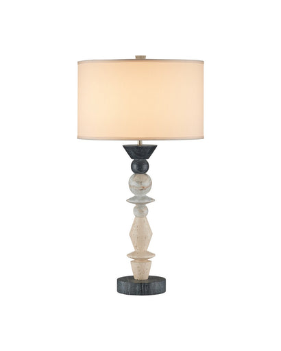Cairn One Light Table Lamp Natural / Midnight Black