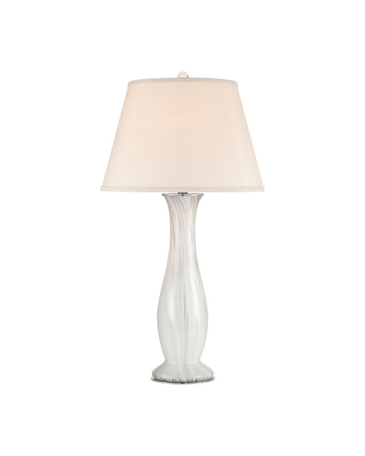 Currey and Company - 6000-1102 - One Light Table Lamp - Penna - Light Gray / Off-White