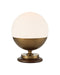 Currey and Company - 6000-1103 - LED Table Lamp - Orbis - Textured Antique Brass / Milk / Natural