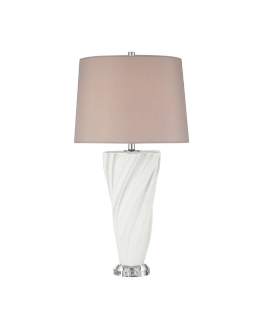 Currey and Company - 6000-1105 - One Light Table Lamp - Ascension - Off-White / Clear