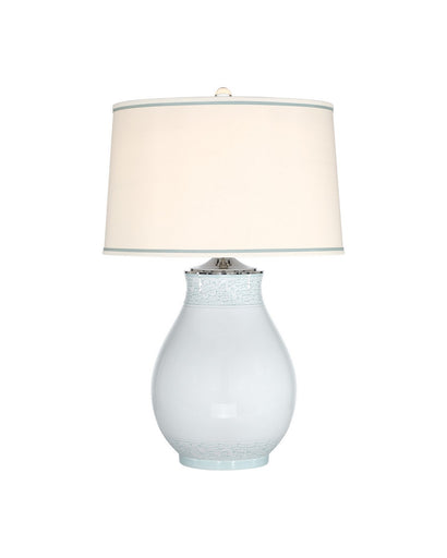 Ketty One Light Table Lamp Off-White / Celadon Green