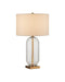 Currey and Company - 6000-1118 - One Light Table Lamp - Entasis - Clear / Aged Brass