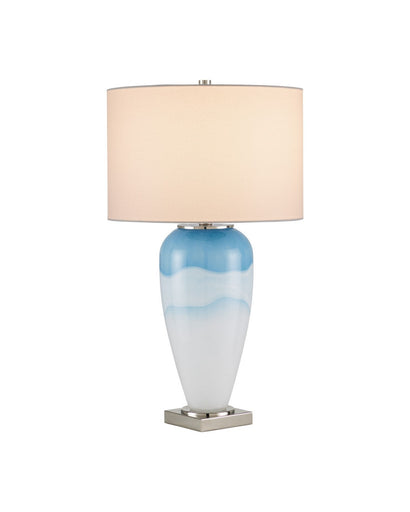Heaven One Light Table Lamp Cloudy Blue / Nickel