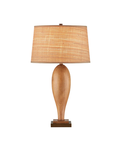 Lignum One Light Table Lamp Chestnut