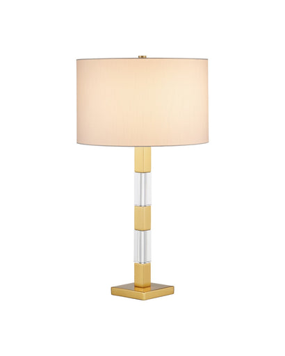 Toshiro One Light Table Lamp Clear / Satin Brass