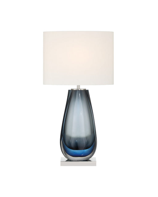 Currey and Company - 6700-0024 - One Light Table Lamp - Danza - Blue / Clear / Polished Nickel
