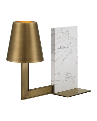 Pilote One Light Table Lamp Natural / Polished Antique Brass