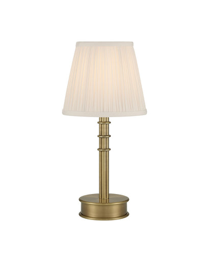 Valise One Light Table Lamp Polished Antique Brass