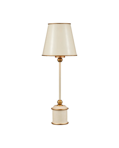 Daphne One Light Table Lamp Ivory / Gold