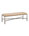 Currey and Company - 7000-1272 - Bench - Fuso - Dark Beige / Antique Bronze