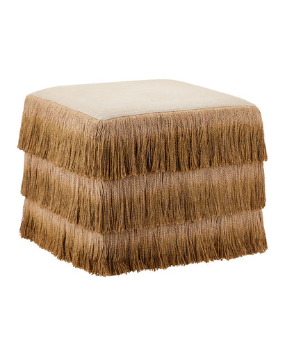 Jute Ottoman Bronze / Beige