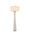 Currey and Company - 8000-0188 - One Light Floor Lamp - Galuchat - Ivory Faux Shagreen / Brass
