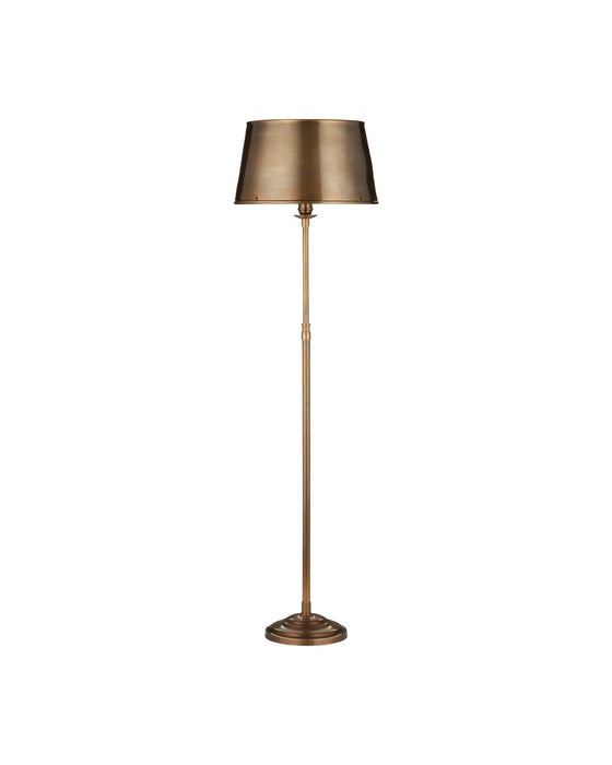 Currey and Company - 8000-0191 - One Light Floor Lamp - Callum - Antique Brass