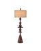 Currey and Company - 8000-0192 - One Light Floor Lamp - Cipher - Walnut Brown