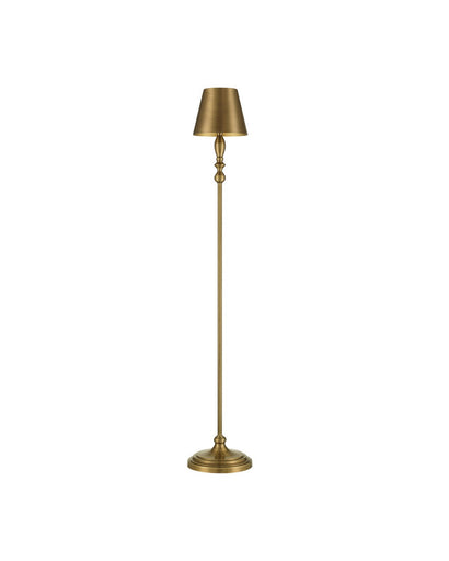 Viaggio One Light Floor Lamp Polished Antique Brass