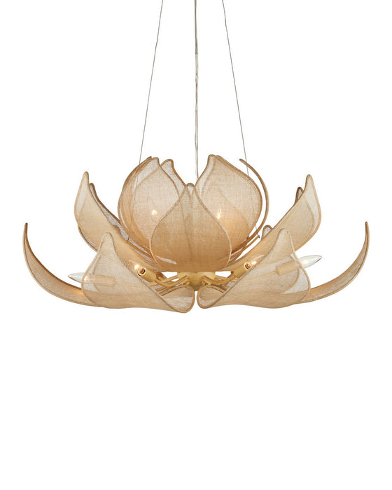 Currey and Company - 9000-1430 - LED Chandelier - Oblivion - Natural / Coco Cream