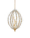 Currey and Company - 9000-1438 - Nine Light Chandelier - Leda - Antique Gold Leaf / Antique Gold / White