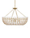 Currey and Company - 9000-1439 - Six Light Chandelier - Magnum Opus - White / Brass