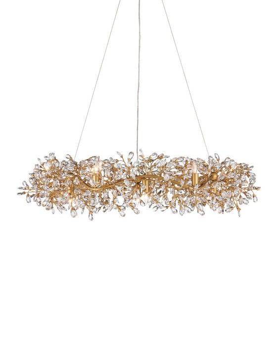 Currey and Company - 9000-1440 - 12 Light Chandelier - Crystal Bud - Clear / Brass