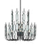 Currey and Company - 9000-1446 - 12 Light Chandelier - Ettore - Clear / Blacksmith