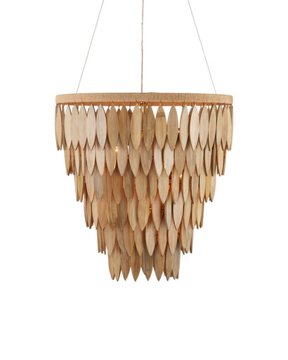 Quiver Seven Light Chandelier Natural / Brass