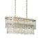 Currey and Company - 9000-1454 - Eight Light Chandelier - Electra - Clear / Antique Brass