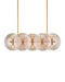 Currey and Company - 9000-1457 - Ten Light Chandelier - Whirlwind - Pale Pink / Brass
