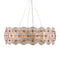 Currey and Company - 9000-1461 - Ten Light Chandelier - Whirlwind - Pale Pink / Brass