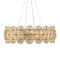 Currey and Company - 9000-1462 - Ten Light Chandelier - Whirlwind - Pale Yellow / Brass