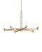 Currey and Company - 9000-1464 - LED Chandelier - Marcelo - Clear / Antique Brass / White