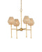 Currey and Company - 9000-1470 - LED Chandelier - Francie - Antique Gold Leaf / Natural